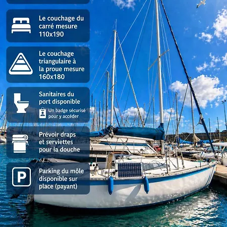 ספינת מלון Nuit Insolite A Bord D'un Voilier Vieux Port
